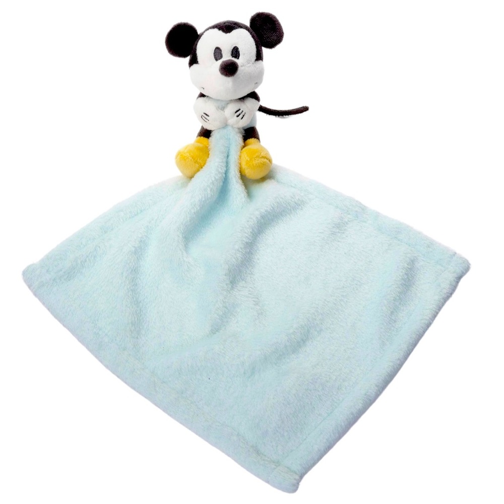 NEW Lambs&Ivy Disney Baby Mickey Mouse Blue Plush Lovey/Taggie Security Blanket